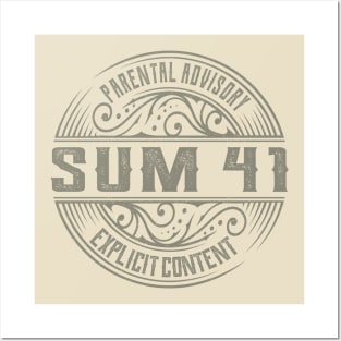 Sum 41 Vintage Ornament Posters and Art